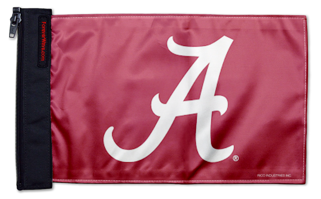 Alabama A  Red11"x17" Forever Wave Flag for Jeep Wrangler YJ 1986-1995