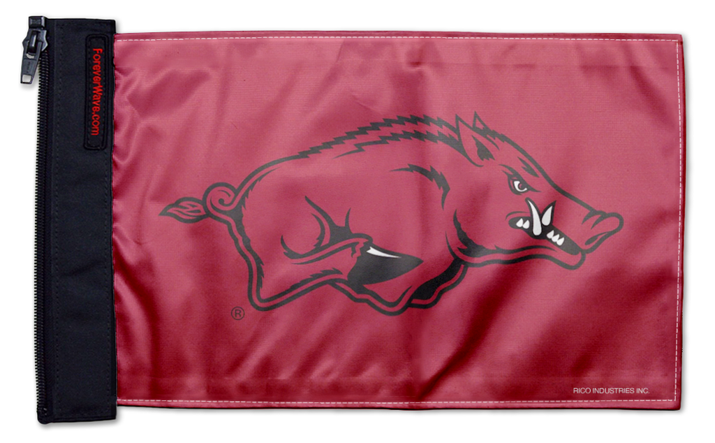 Arkansas 11"x17" Forever Wave Flag for Jeep Wrangler JK 2-Door 2007-2018