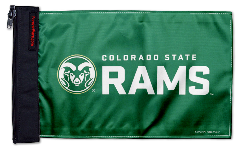 Colorado State 11"x17" Forever Wave Flag for Jeep Wrangler JK 2-Door 2007-2018