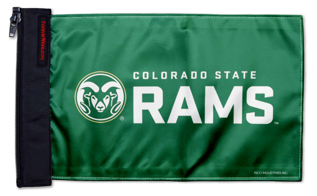 Colorado State 11"x17" Forever Wave Flag for Jeep Wrangler JK 2-Door 2007-2018