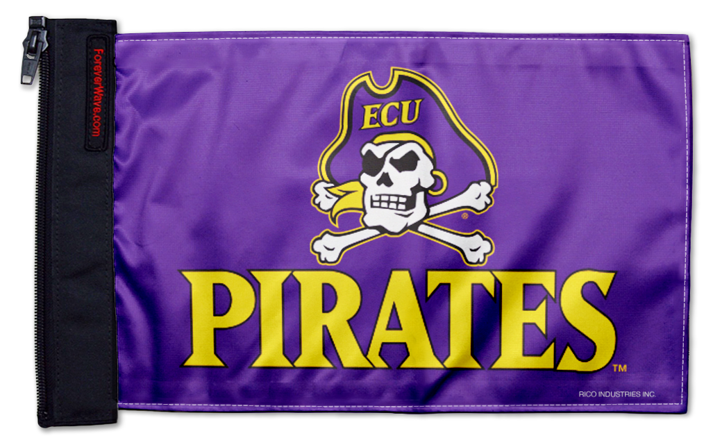 East Carolina 11"x17" Forever Wave Flag for Jeep Wrangler CJ-7 and CJ-8 1976-1986
