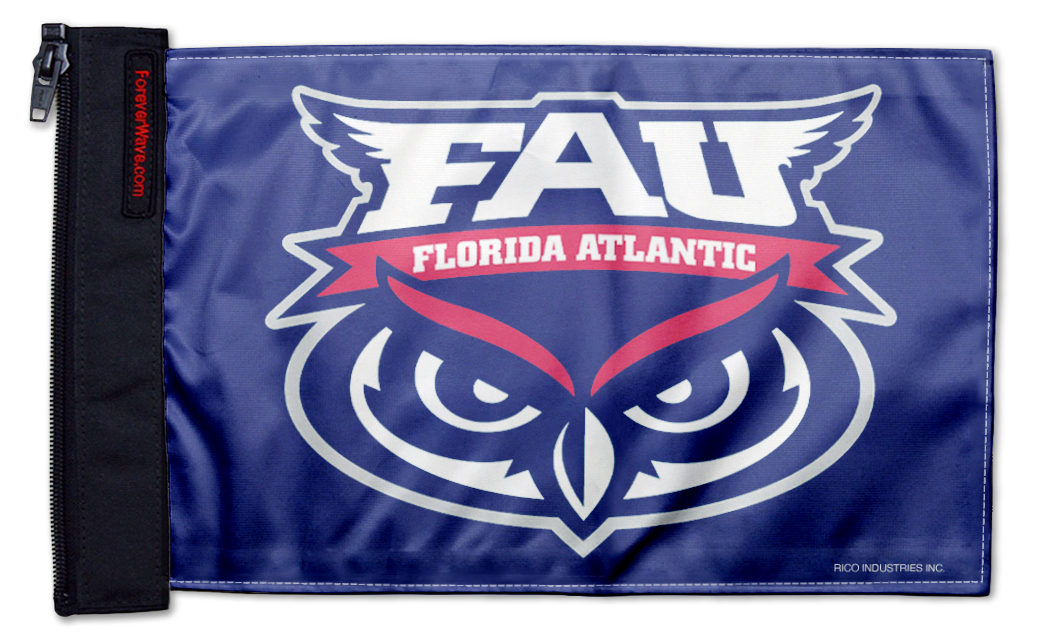 Florida Atlantic University 11"x17" Forever Wave Flag for Jeep Wrangler TJ 1996-2006