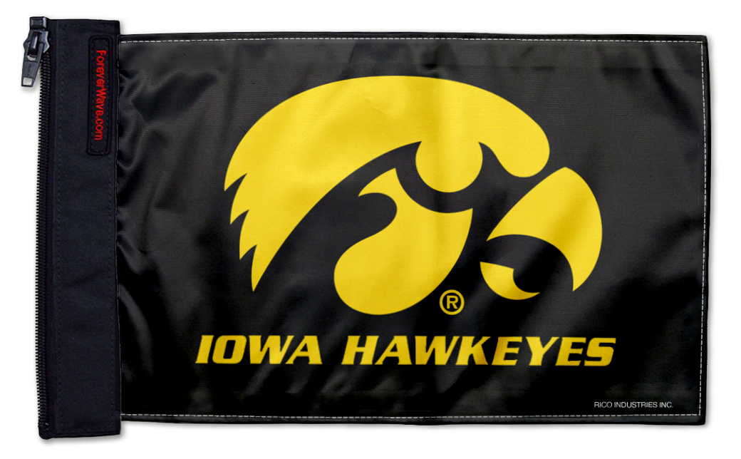 Iowa 11"x17" Forever Wave Flag for Jeep Wrangler TJ 1996-2006
