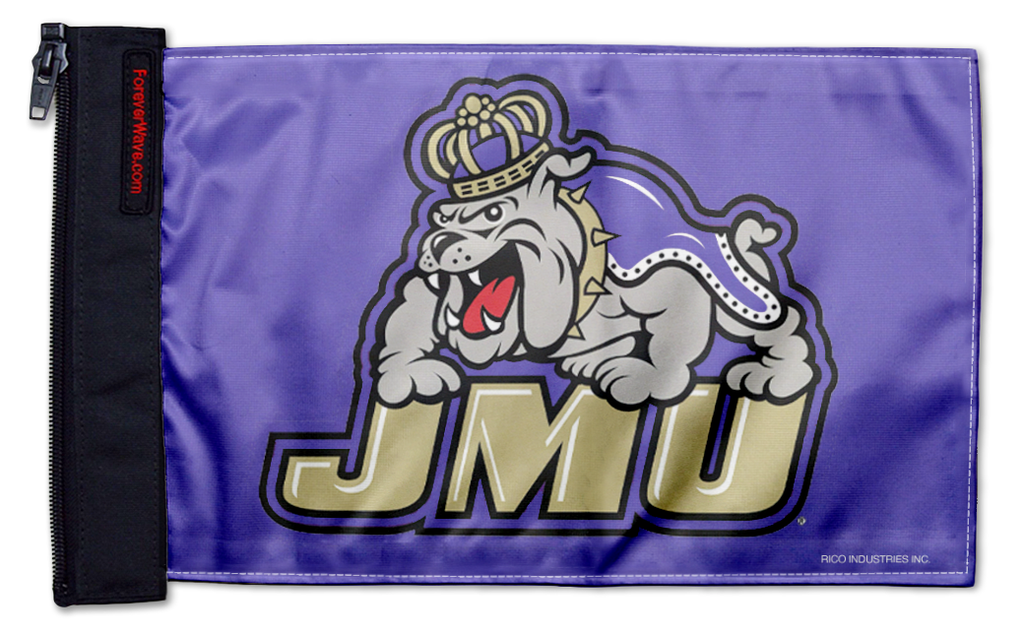 James Madison University 11"x17" Forever Wave Flag for Jeep Wrangler JK 2-Door 2007-2018
