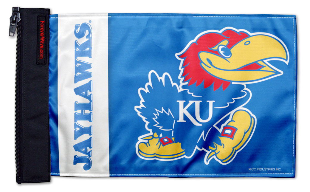 Kansas 11"x17" Forever Wave Flag for Jeep Wrangler YJ 1986-1995