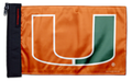 Miami University 11"x17" Forever Wave Flag for Jeep Wrangler YJ 1986-1995