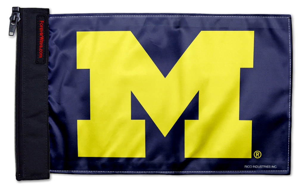 Michigan 11"x17" Forever Wave Flag for Jeep Wrangler YJ 1986-1995