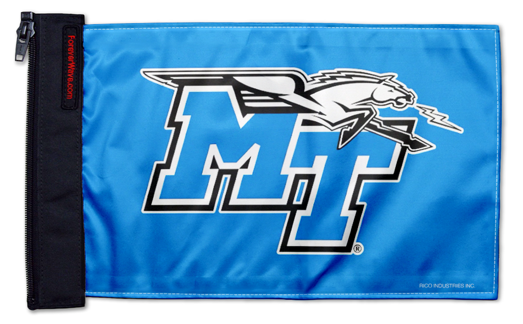 Middle Tennessee State 11"x17" Forever Wave Flag for Jeep Wrangler LJ 2003-2006