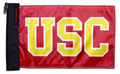 Southern California USC 11"x17" Forever Wave Flag for Jeep Wrangler TJ 1996-2006
