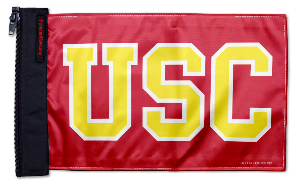 Southern California USC 11"x17" Forever Wave Flag for Jeep Wrangler JK 2-Door 2007-2018