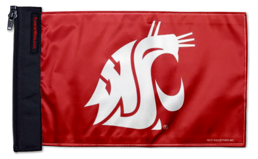 Washington State 11"x17" Forever Wave Flag for Jeep Wrangler JK 2-Door 2007-2018