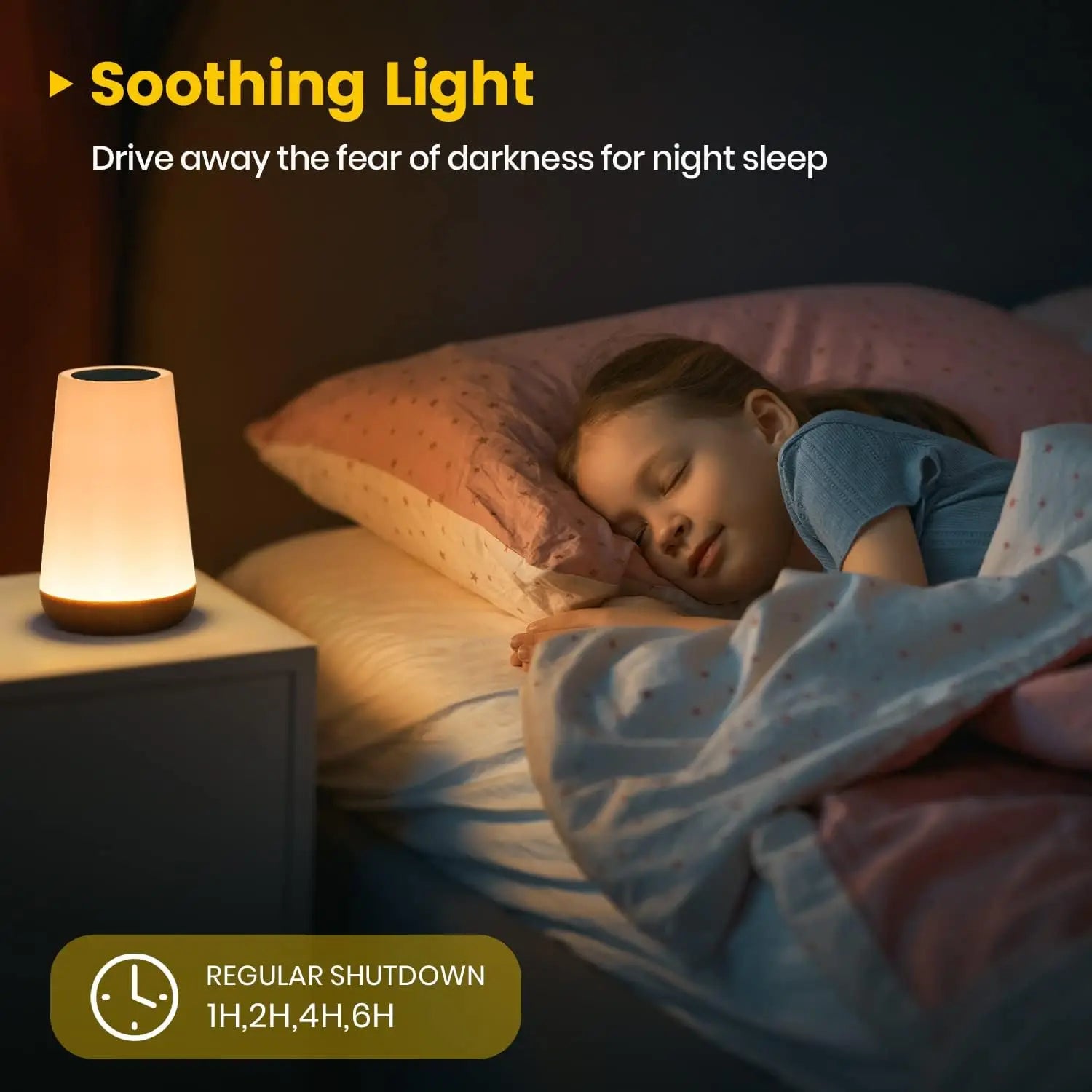 13 - Color RGB Touch Night Light - Remote Dimmable USB Rechargeable Bedside & Table Lamp - PhishStones Products