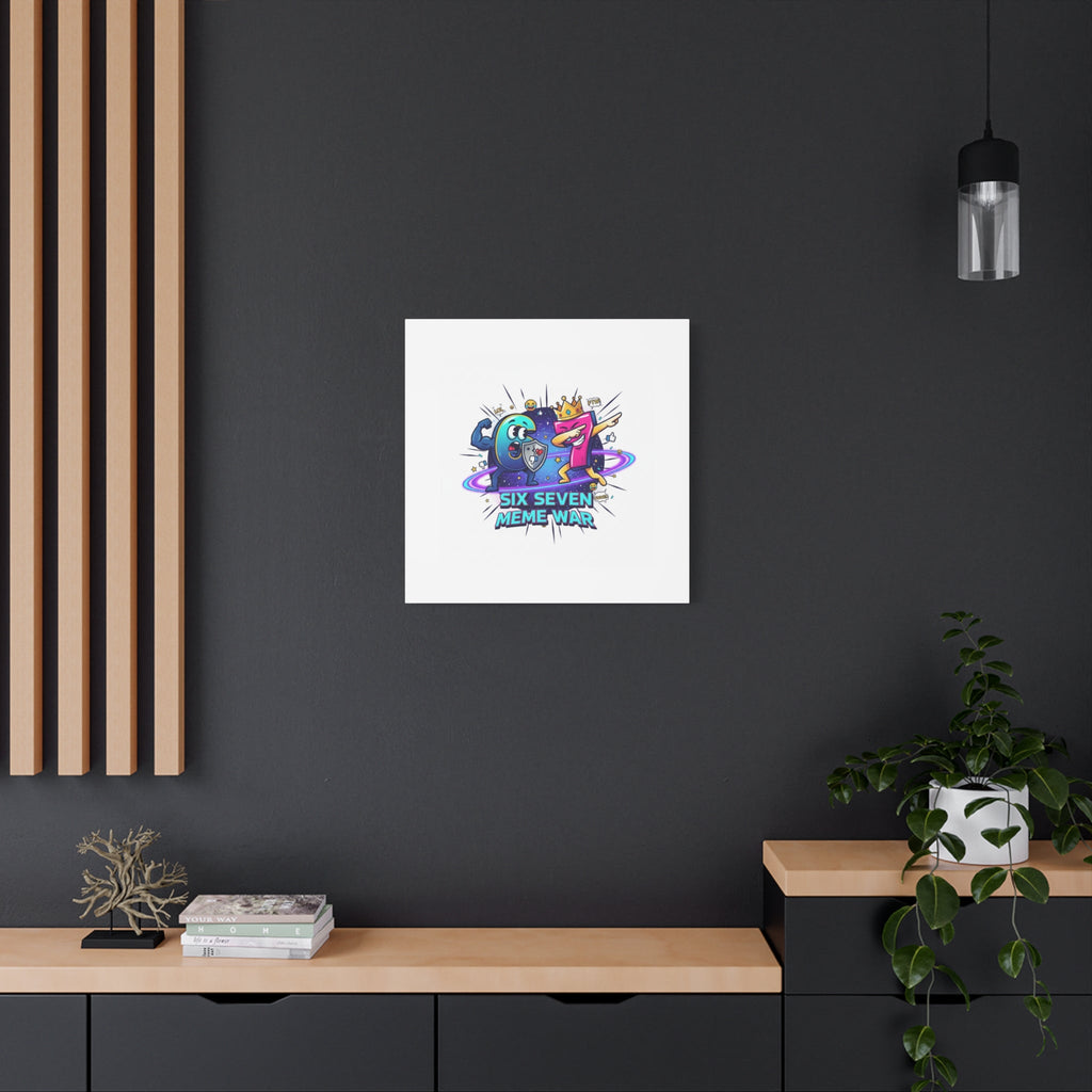 Six Seven Meme War Canvas | Legendary Internet Battle Art, Viral Culture Wall Decor