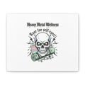 Roar for Self-Care Skull Canvas | heavy metal wellness, gothic wellness quote
