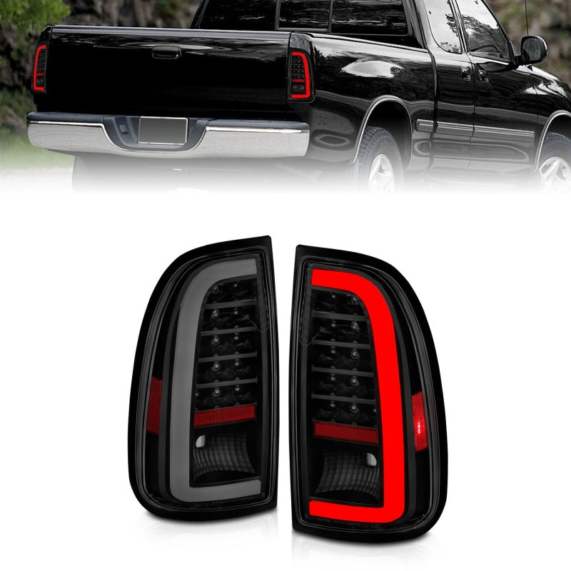 ANZO 00-06 Toyota Tundra LED Taillights w/ Light Bar Black Housing Smoke Lens 311412