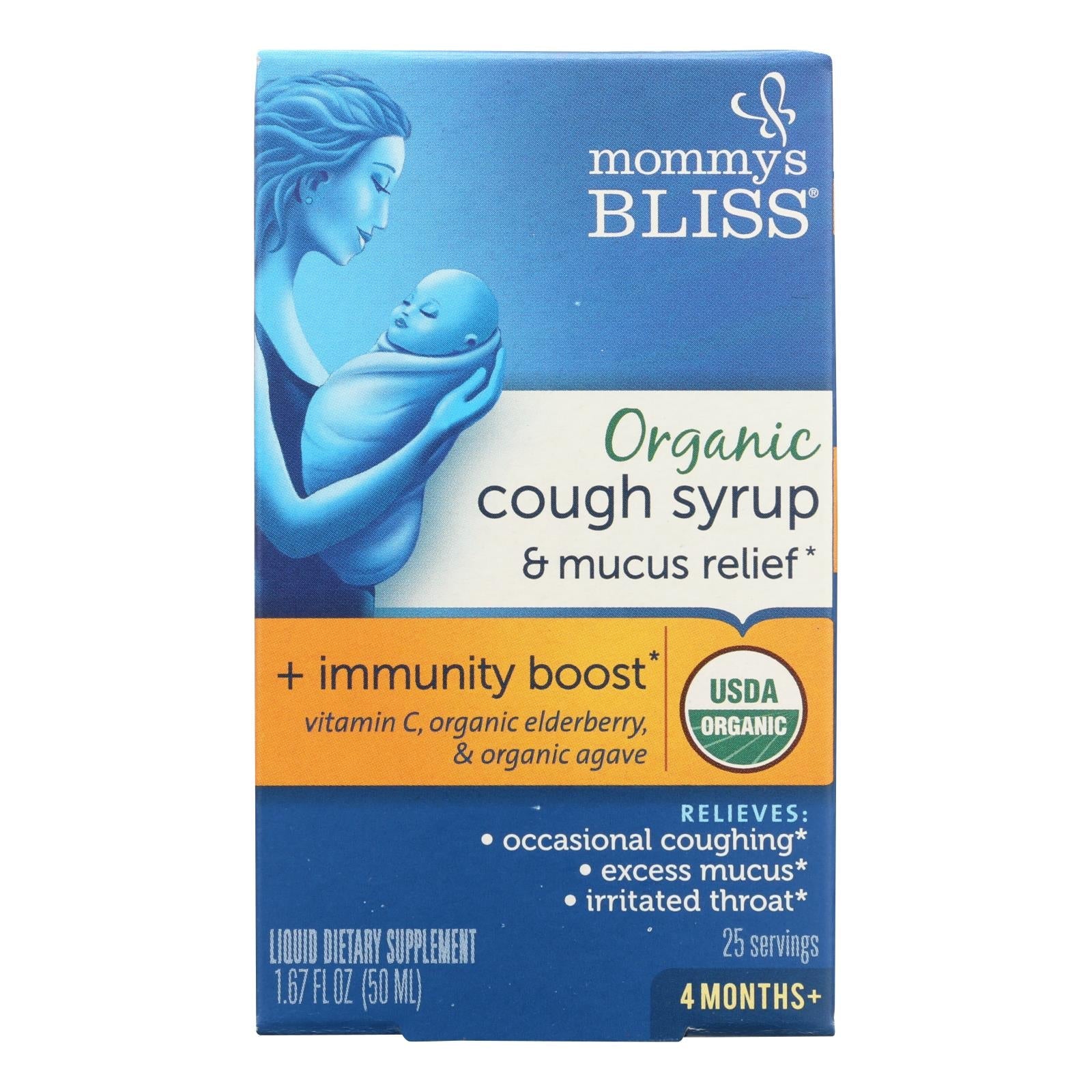 Mommy's Bliss Cold and Flu Gentle Relief Syrup for Babies - 1.67 Fl Oz