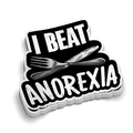 Beat Anorexia Hard Hat Decal