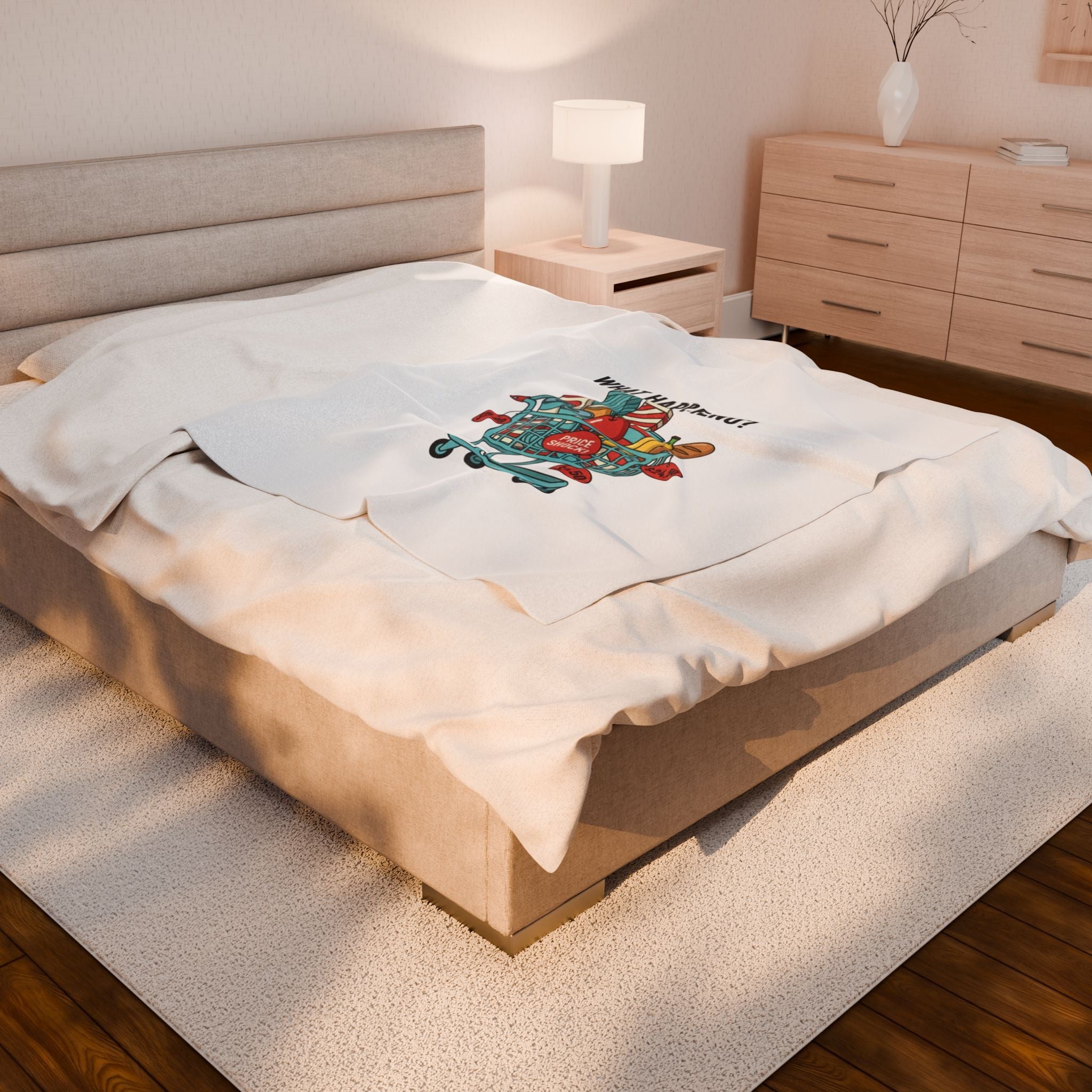 What Happened to the Dollar Menu? Velveteen Plush Blanket | Grocery Prices Meme, Budget Humor