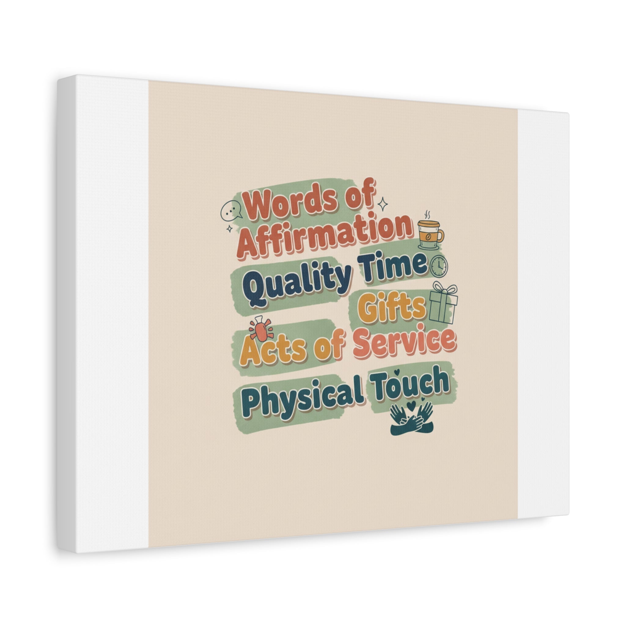 Love Languages List Matte Canvas Wall Art | love language meme, relationship humor