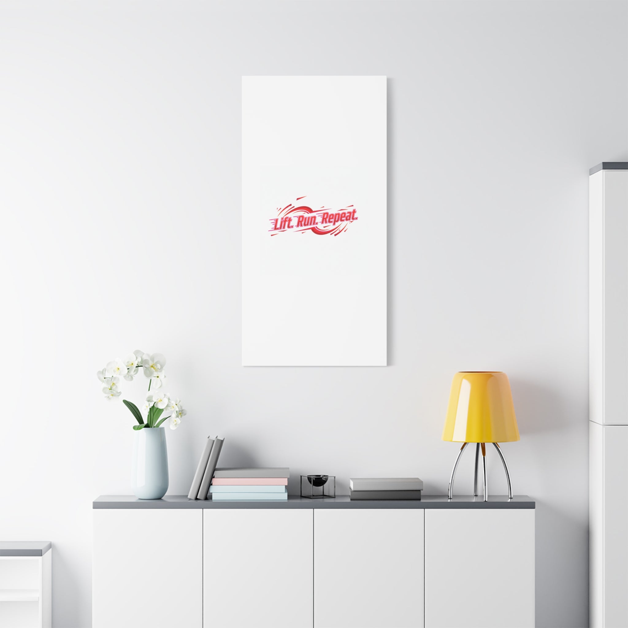 Lift Run Repeat Canvas | Fitness Wall Art, Gym Motivation