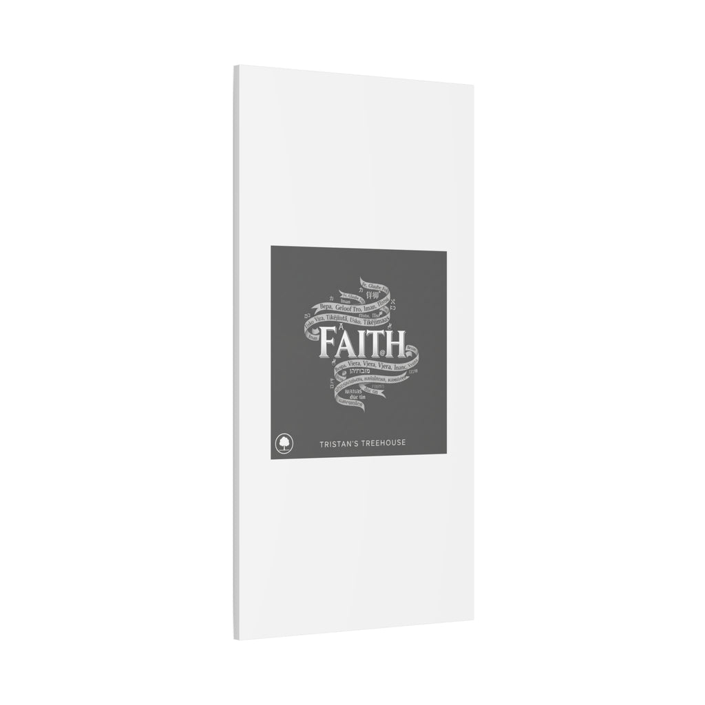 handwritten faith ribbon Canvas | sketch aesthetic, doodle design