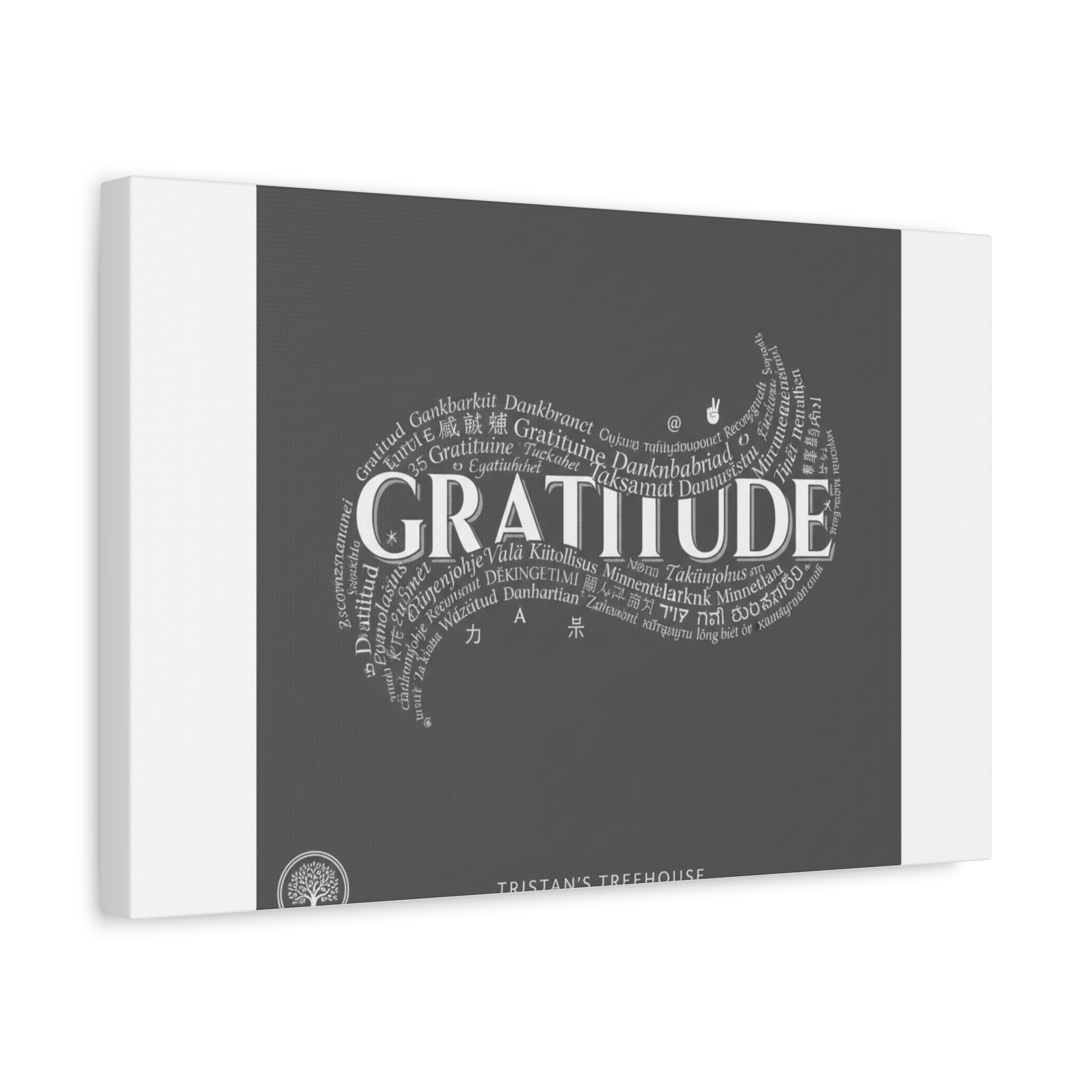 Gratitude Wall Art Matte Canvas | Tiny Treats, sweet uplifting print