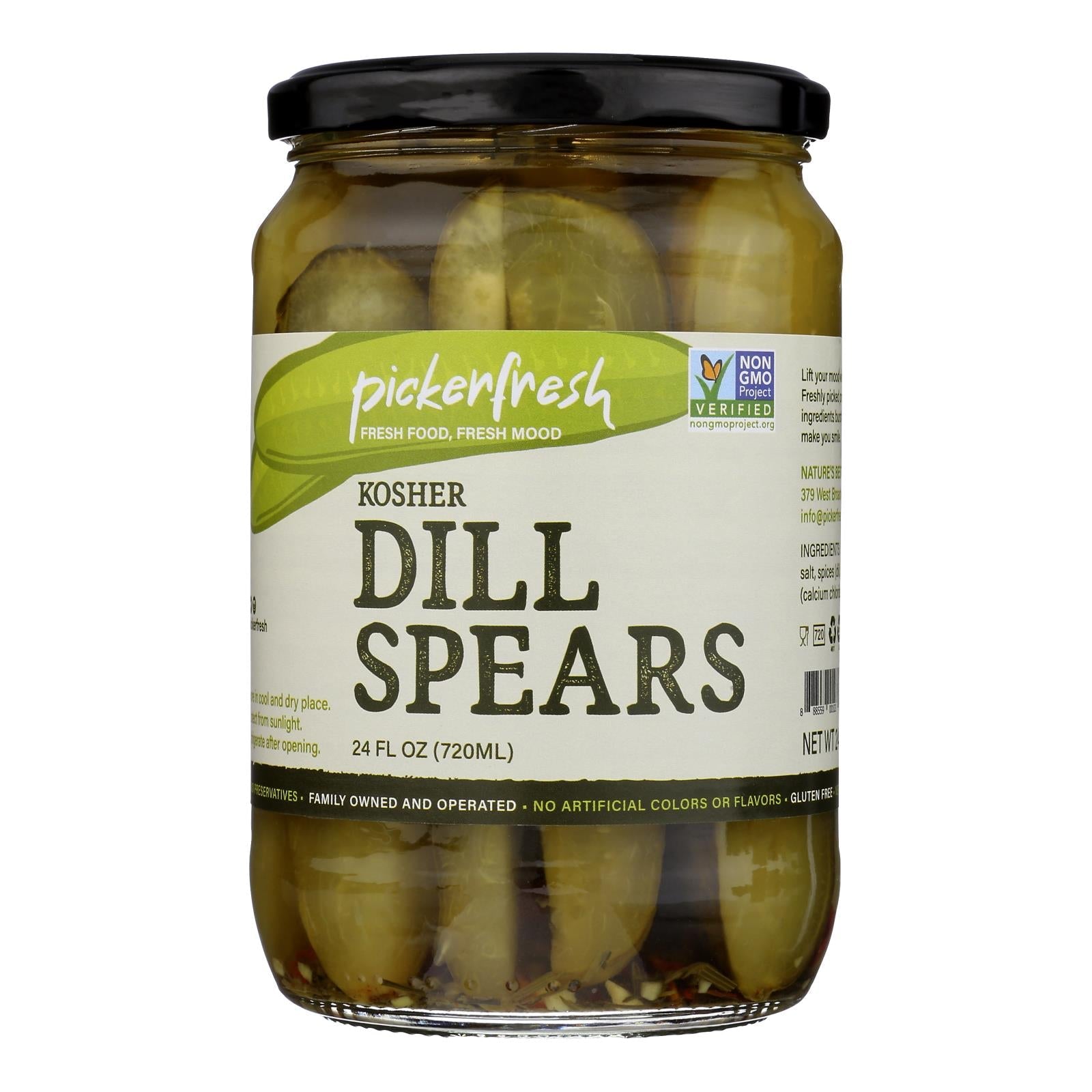 Pickerfresh Kosher Dill Spears, 24 Oz (Case of 6)