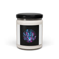 Neon Cyberpunk Skyline Candle, Soy Candle, Synthwave Cityscape