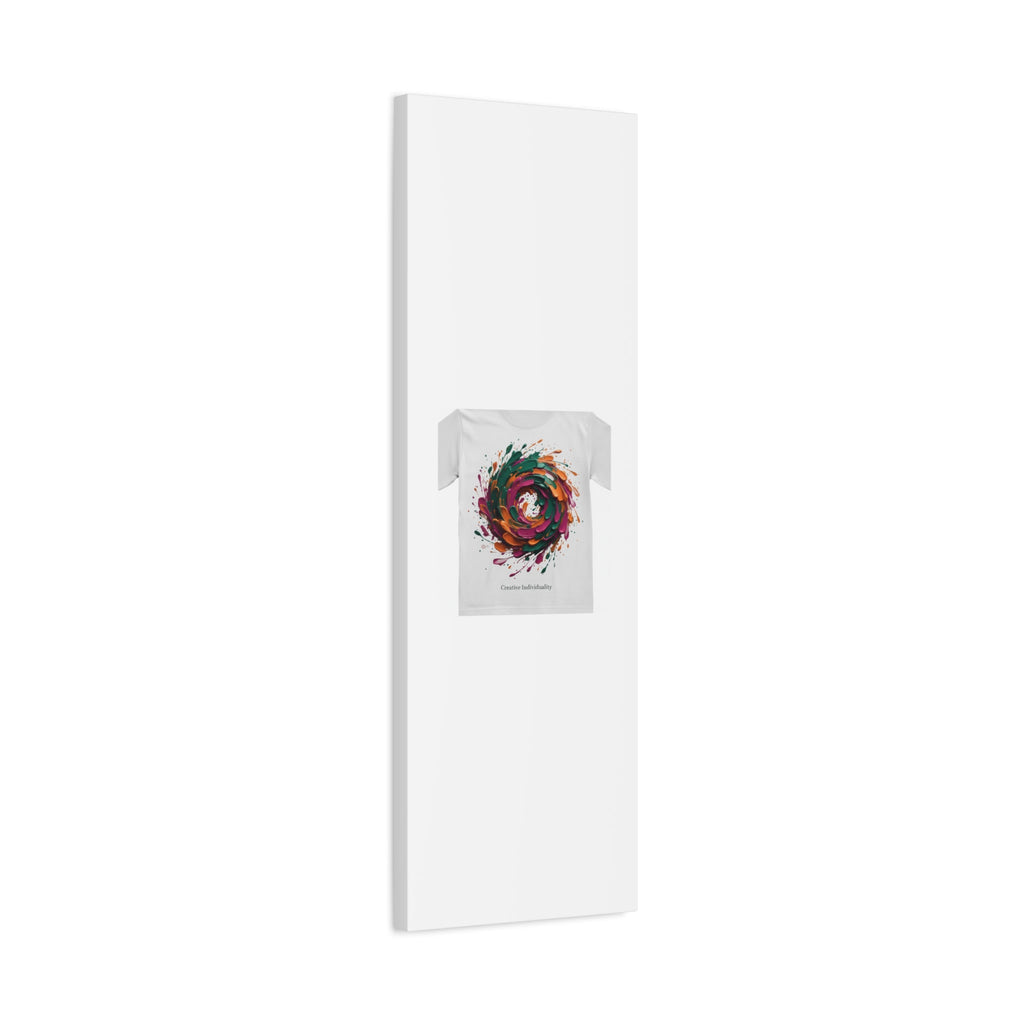 Painterly Abstract Floral Swirl Canvas | Matte Stretched Canvas