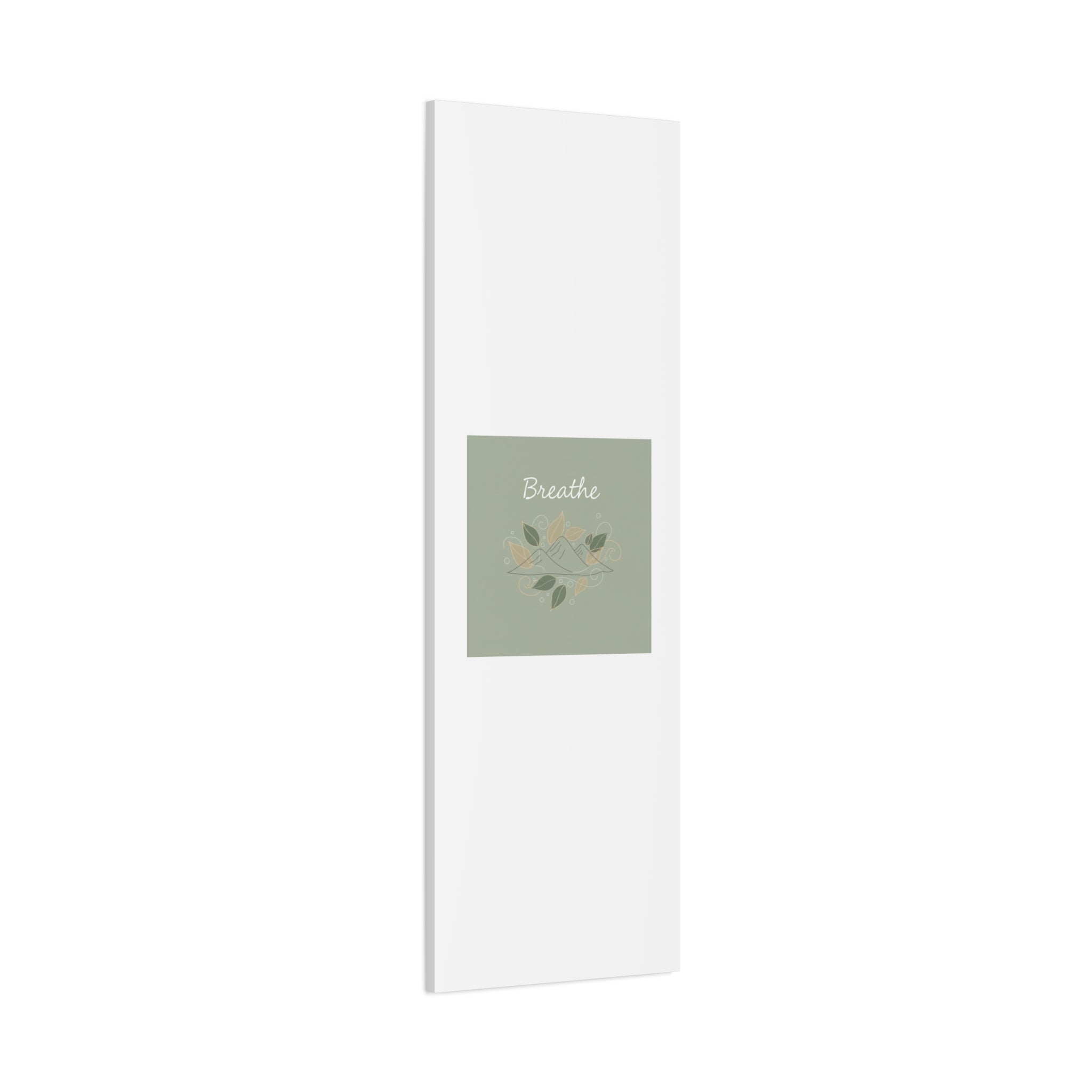 Breathe Mountain Line Canvas | Nature Symbols, Minimal Forest Wall Art