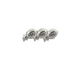 US Army Oak Leaf Cluster 5/16 Triple Silver Ribbon Device