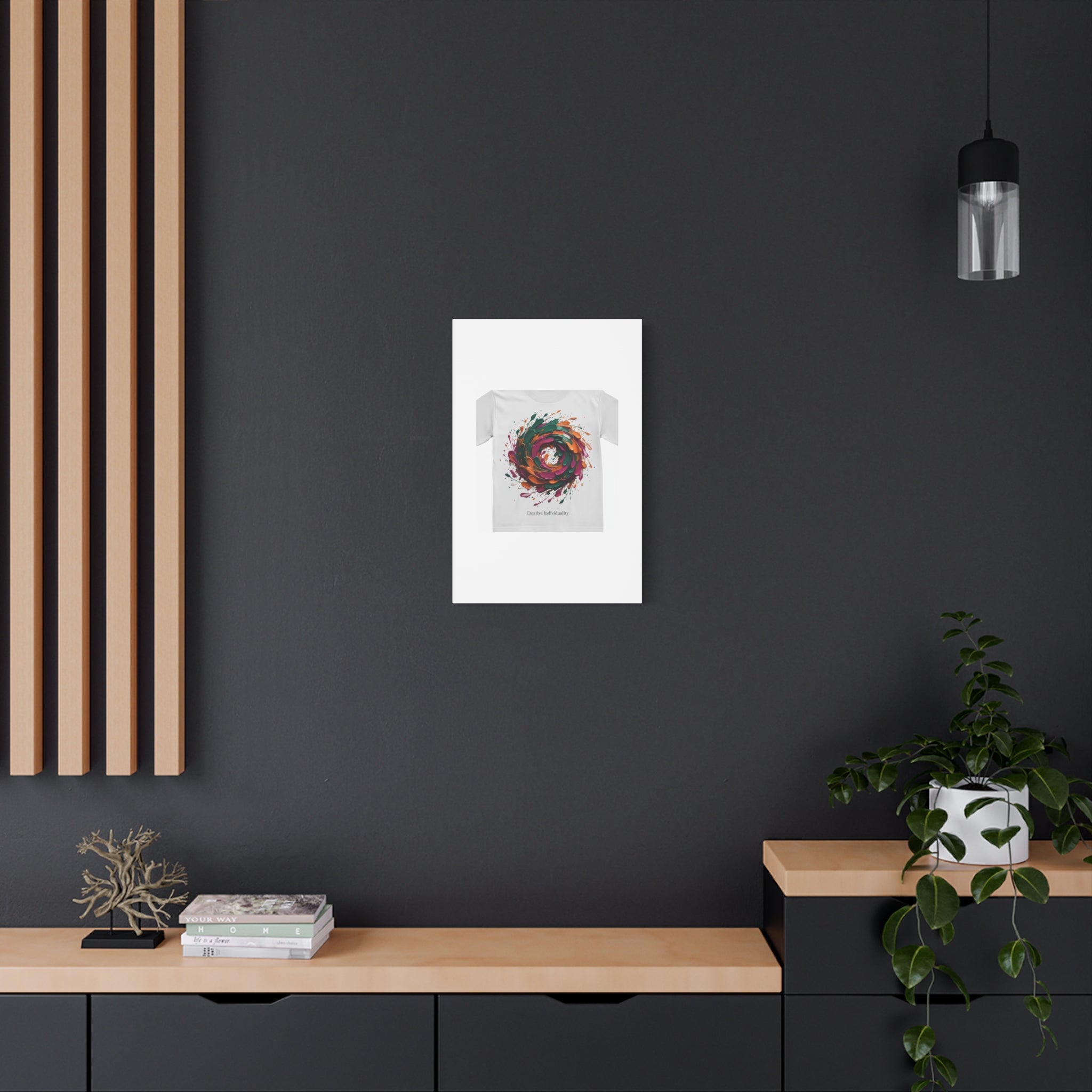 Painterly Abstract Floral Swirl Canvas | Matte Stretched Canvas