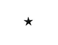 US Army Star 3/16 Single Black Ribbon Device