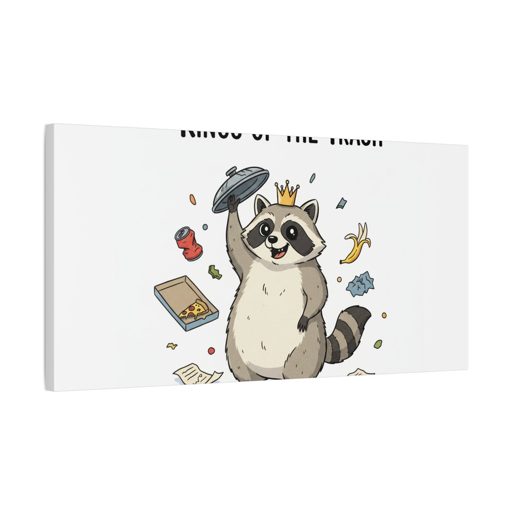 Kings of the Trash Canvas, Raccoon Doodle | Trash Panda, Goofy Critter Art