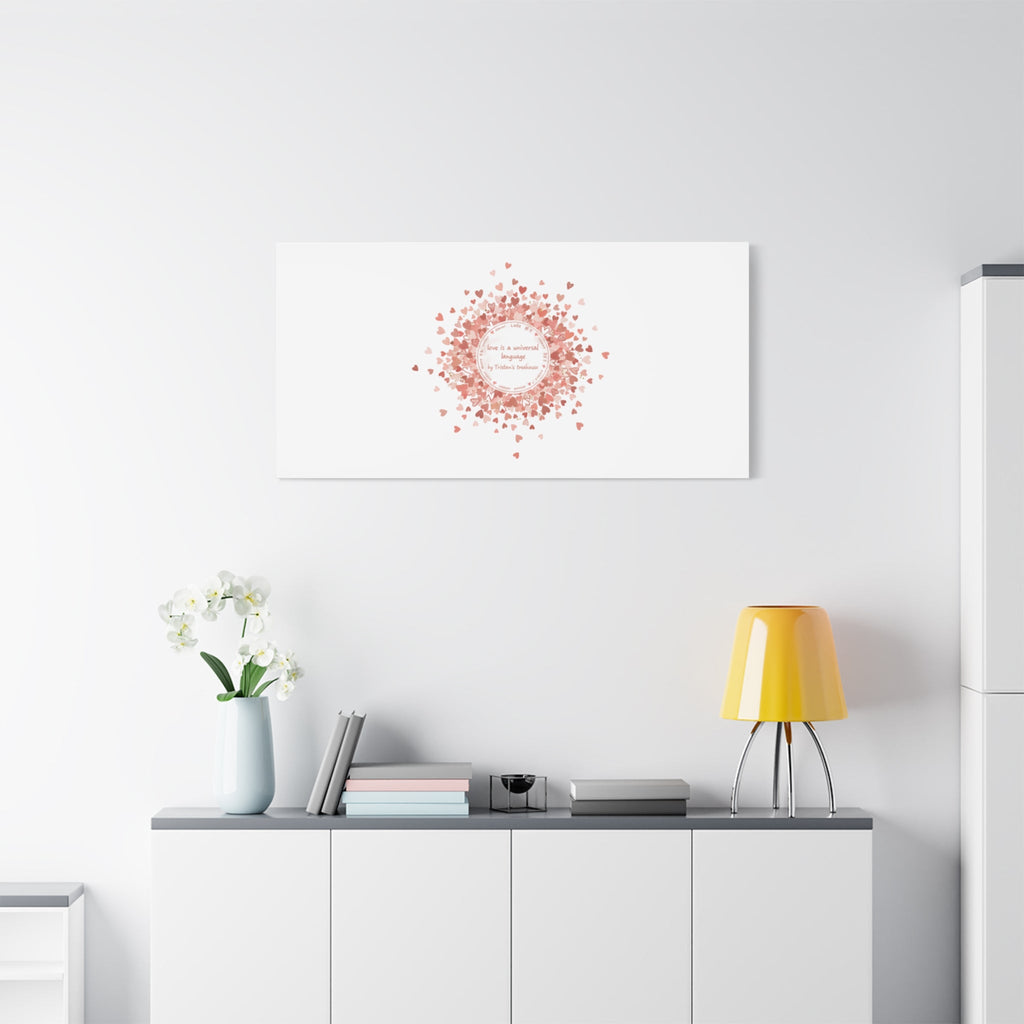 Tiny Heart Confetti Canvas | Matte Stretched Wall Art