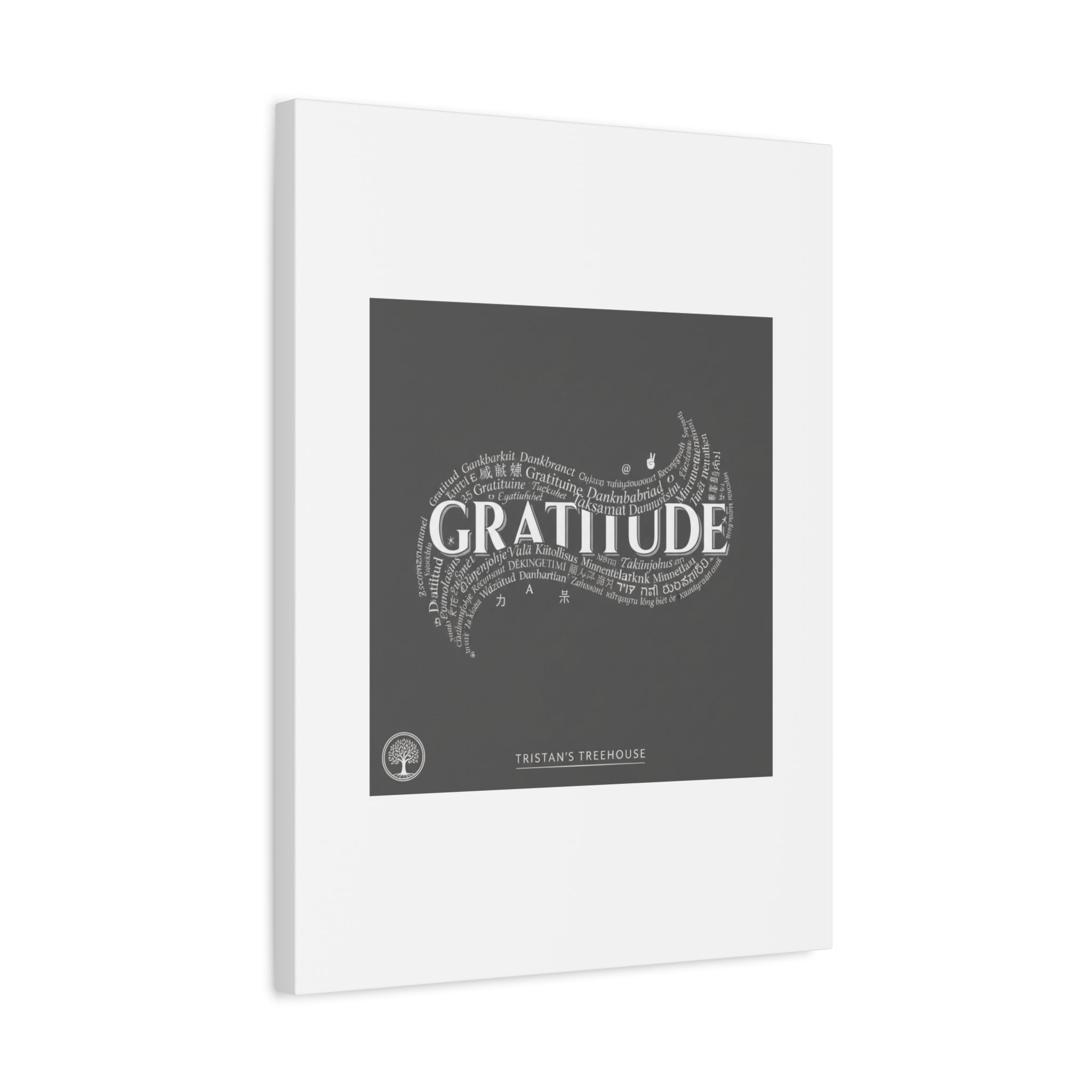 Gratitude Wall Art Matte Canvas | Tiny Treats, sweet uplifting print