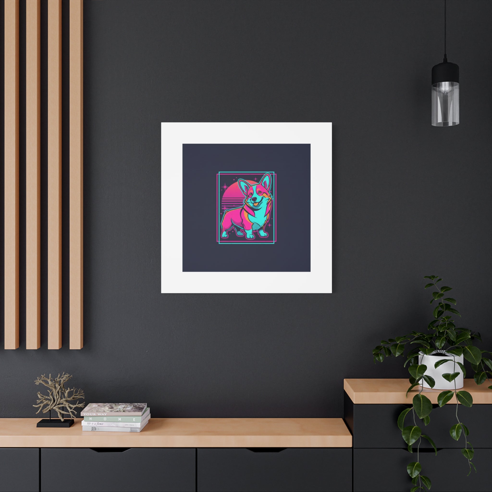 Platonic Love Corgi Canvas | Friendship Valentine, Galentine’s Wall Art