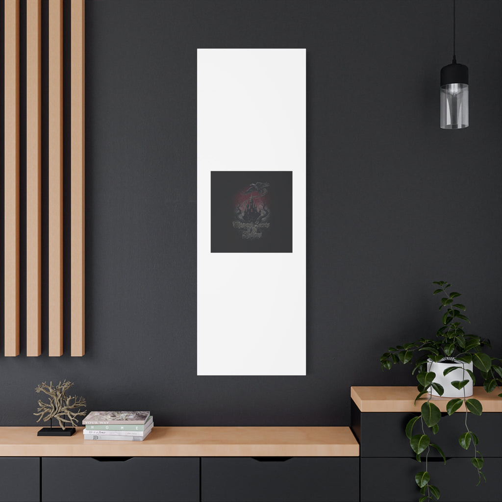 Whispered Secrets of the Shadows Castle Wall Art, Matte Canvas | Gothic Medieval Decor