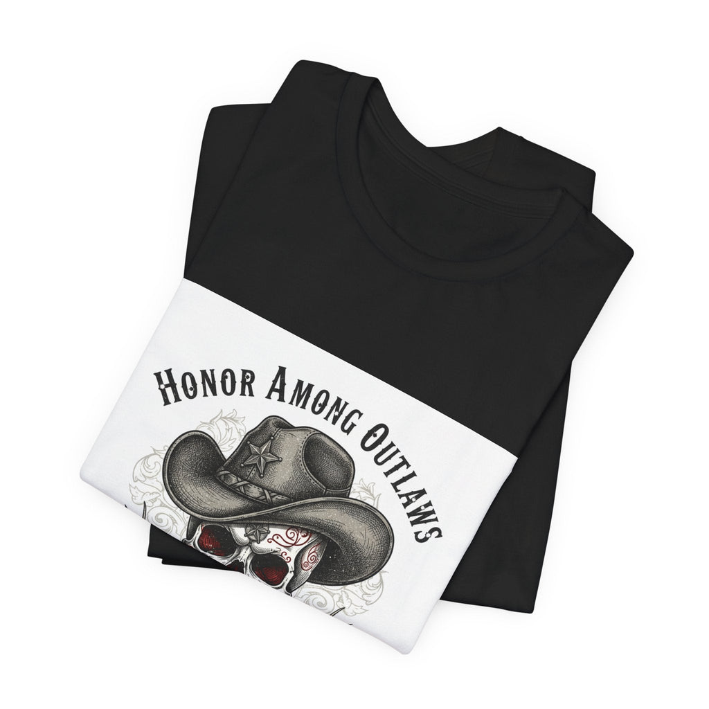 Western Skull Art Tee | cowboy horror shirt, gothic Americana