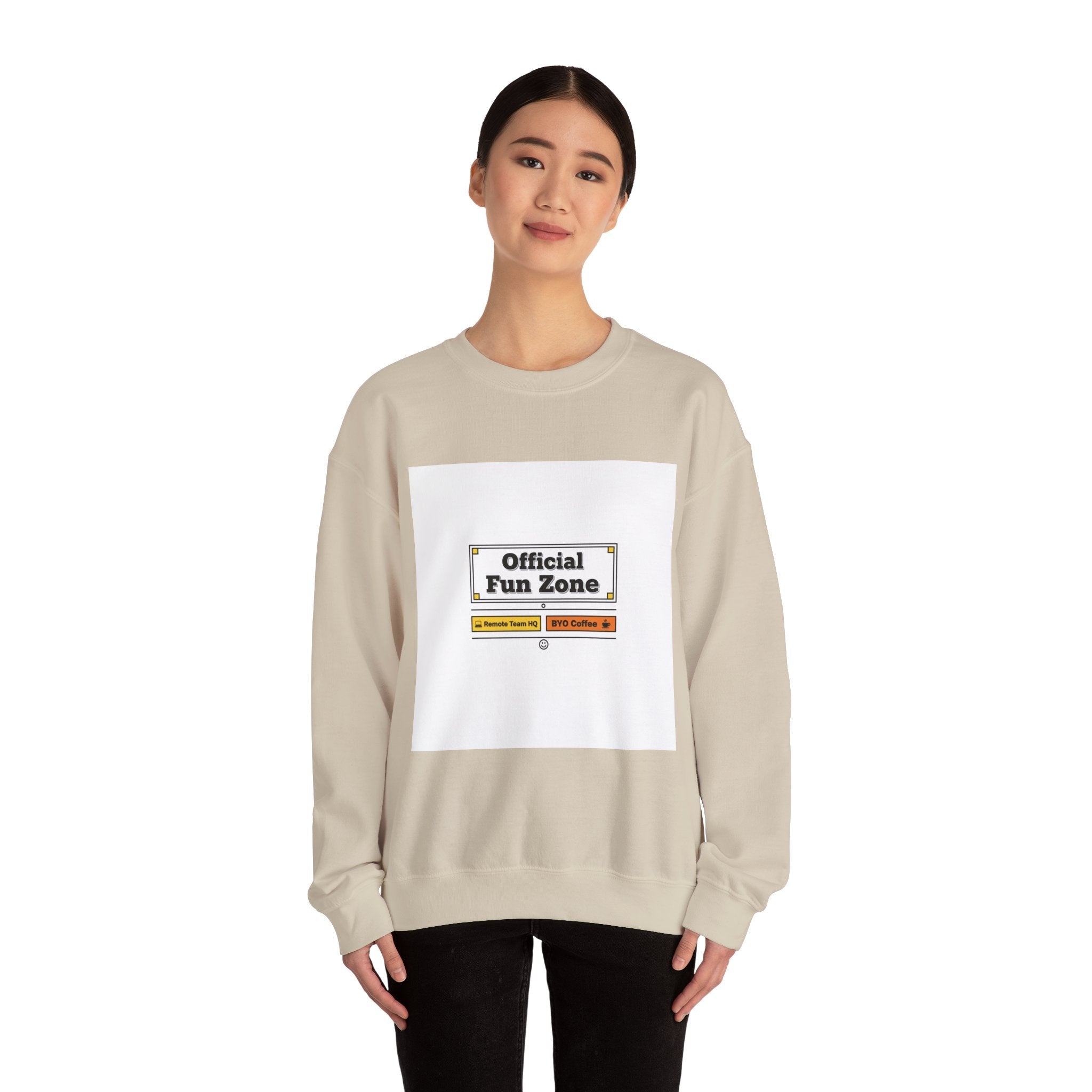 Official Fun Zone Sweatshirt | Office Sign Parody, Workplace Humor