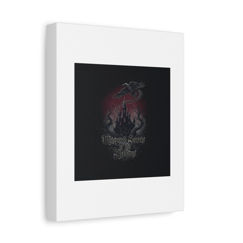 Whispered Secrets of the Shadows Castle Wall Art, Matte Canvas | Gothic Medieval Decor