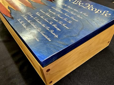 Small Handcrafted Cherry Hardwood Concealment Box – Made by U.S. Veterans