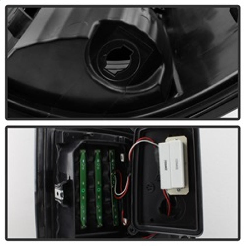 SPYDER xTune 09-18 Dodge Ram 1500 (Incandescent Model) LED Tail Lights - Blk (ALT-ON-DR09-LBLED-BK) 5082206
