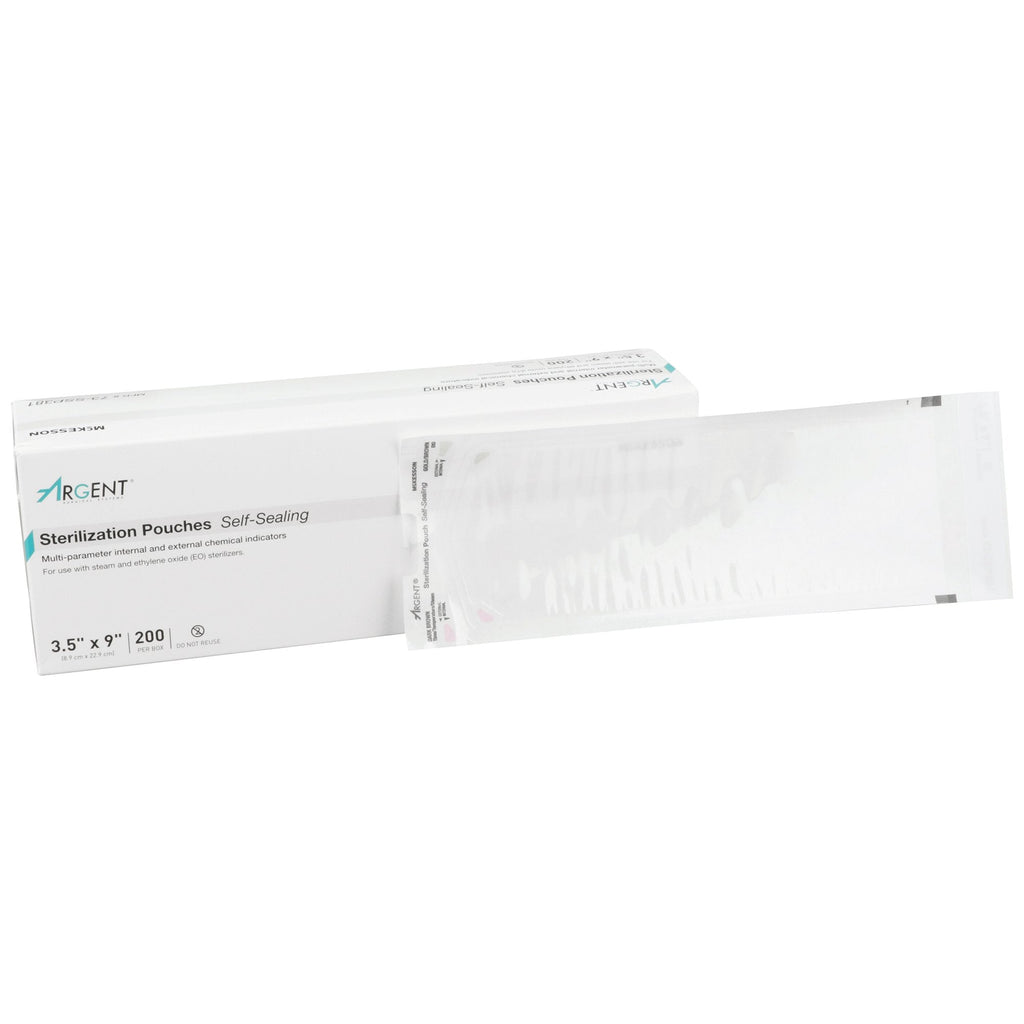McKesson Argent® Sure-Check® Sterilization Pouch, 3½ x 9 Inch 73-SSP381