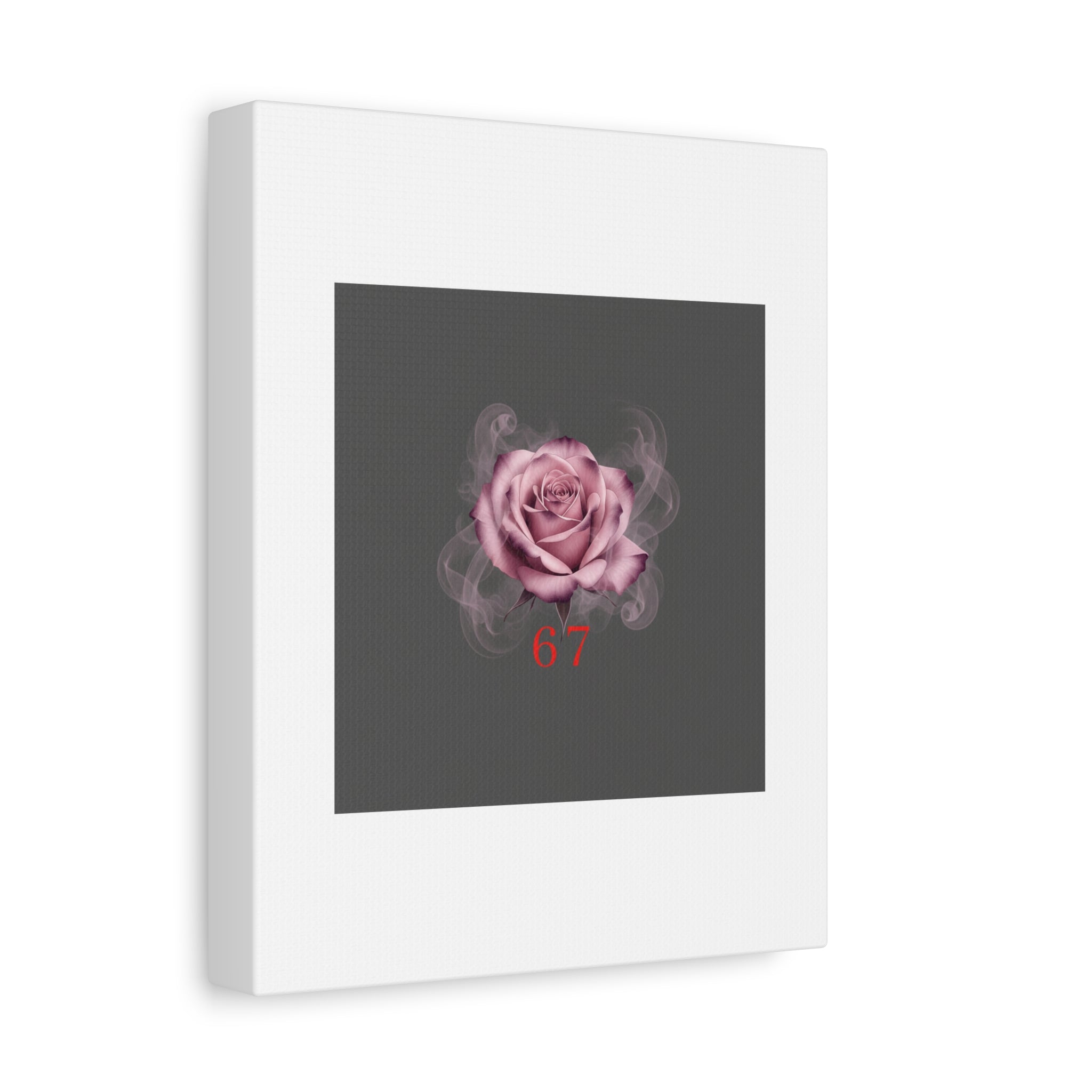 6 7 Valentine's Canvas | Viral Gothic Rose Wall Art | 6 7 Meaning Dark Romance