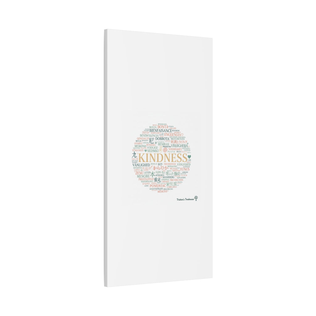 Kindness Word Cloud Canvas | Fresh Start Minimalist Wall Art