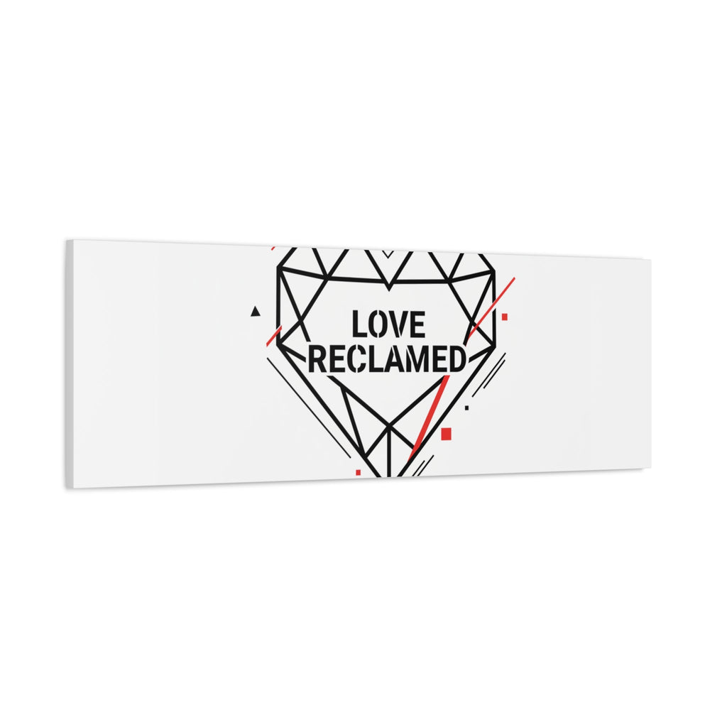 Love Reclaimed Canvas | modern heart design, minimalist love icon