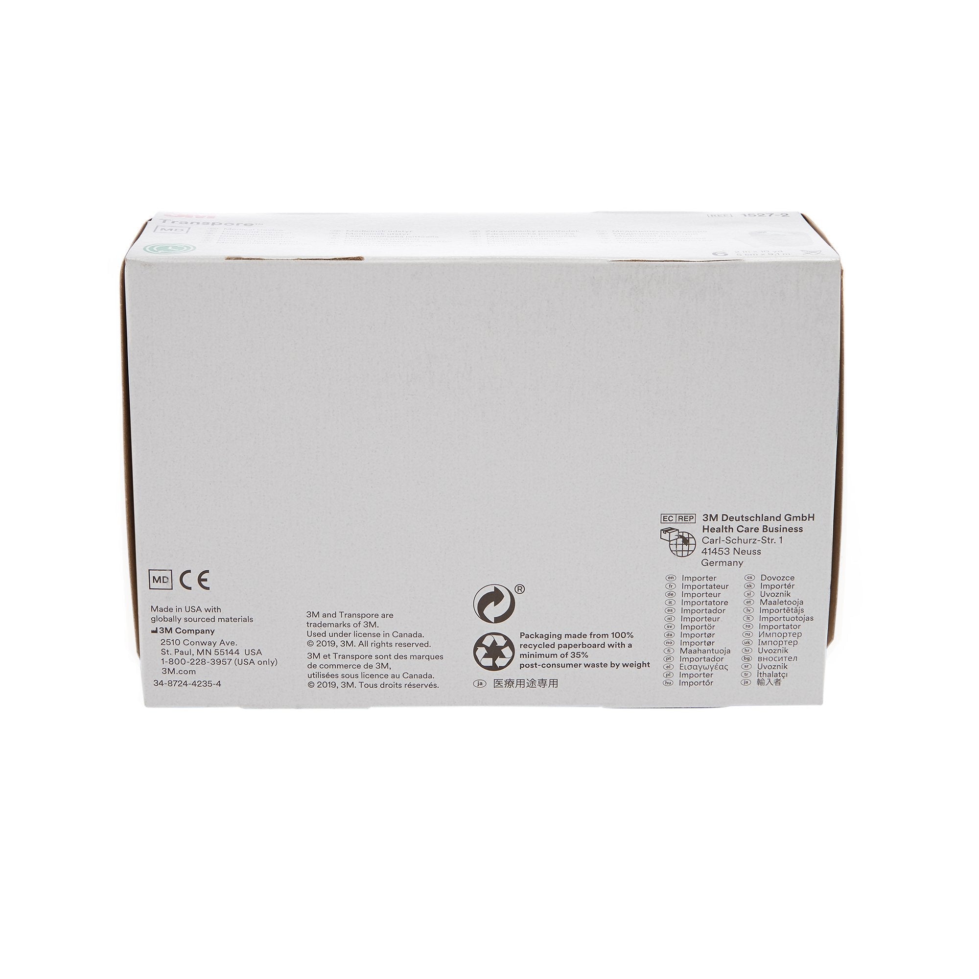 3M™ Transpore™ Plastic Medical Tape, 2 Inch x 10 Yard, Transparent 1527-2