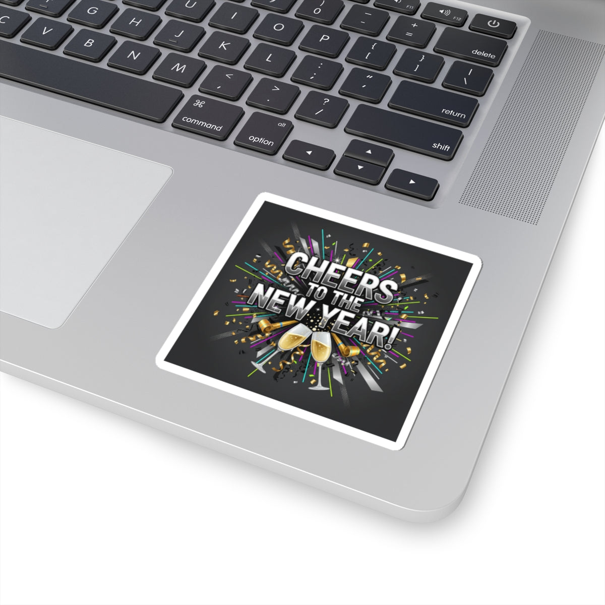 Cheers to the New Year Sticker | NYE countdown, champagne sparkle