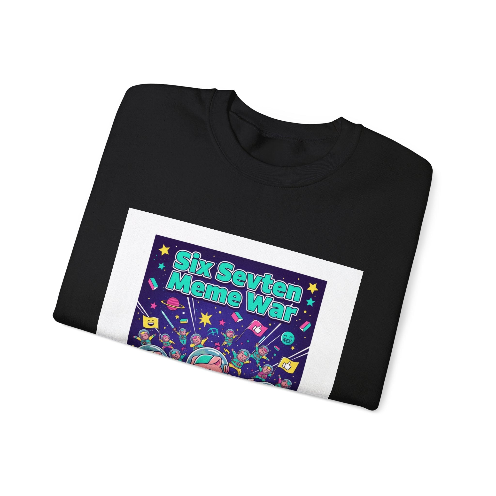 Meme War: Six vs. Seven Crewneck Sweatshirt